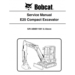 Bobcat - instrukcje napraw - schematy - DTR - service manuals - Bobcat E25